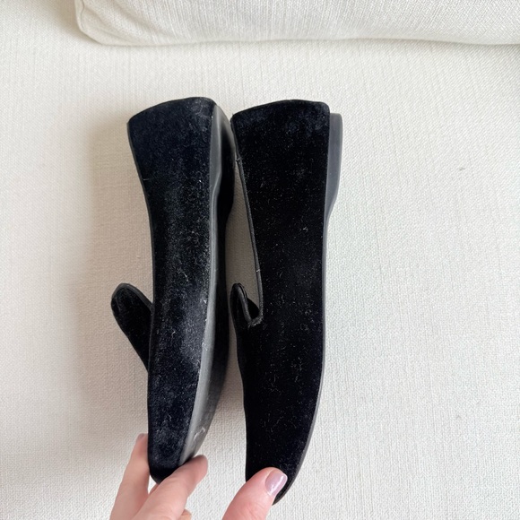 Birdies The Starling Black Velvet Loafers 7.5